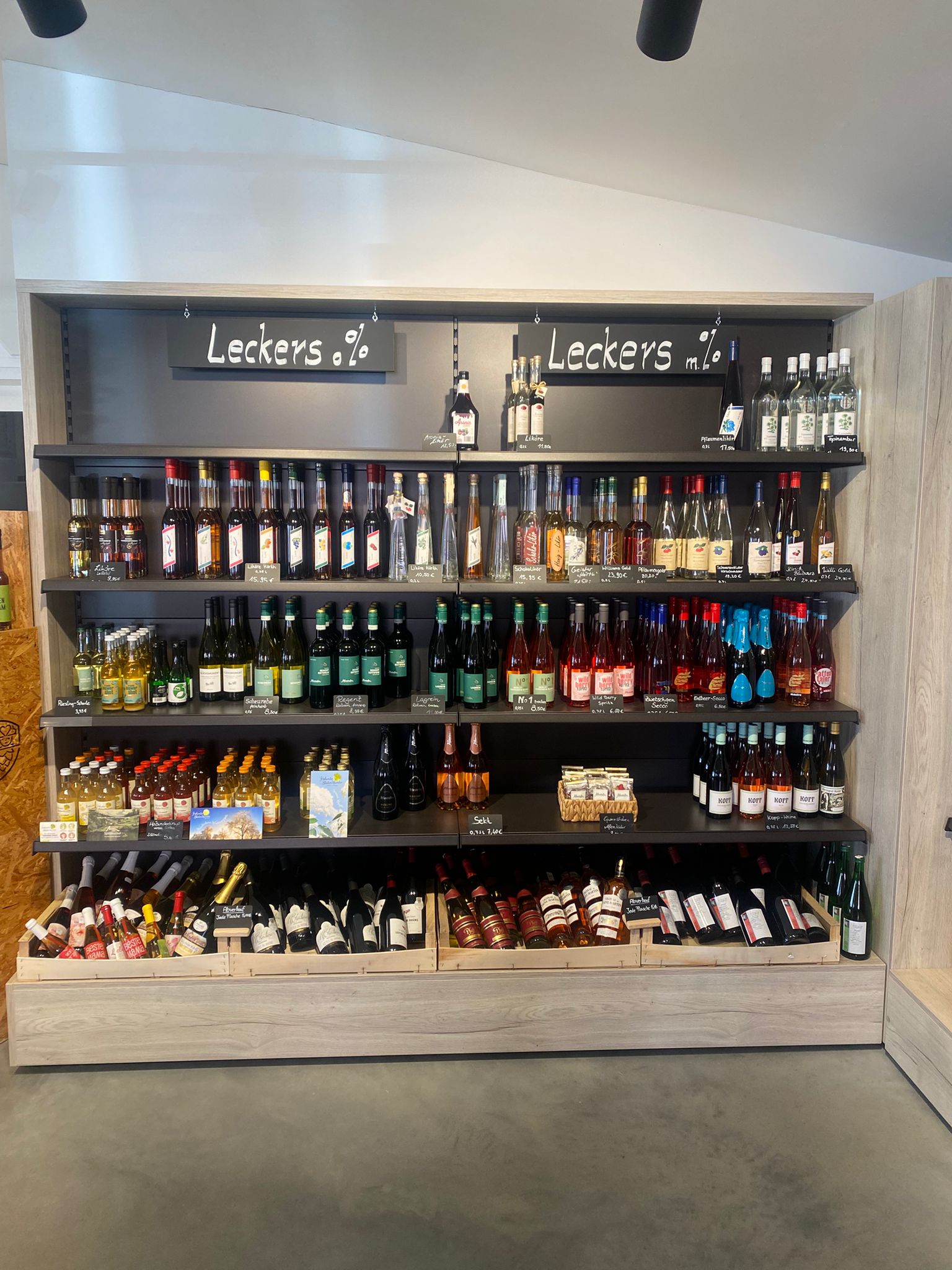 Wein, Bier und Spirituosen